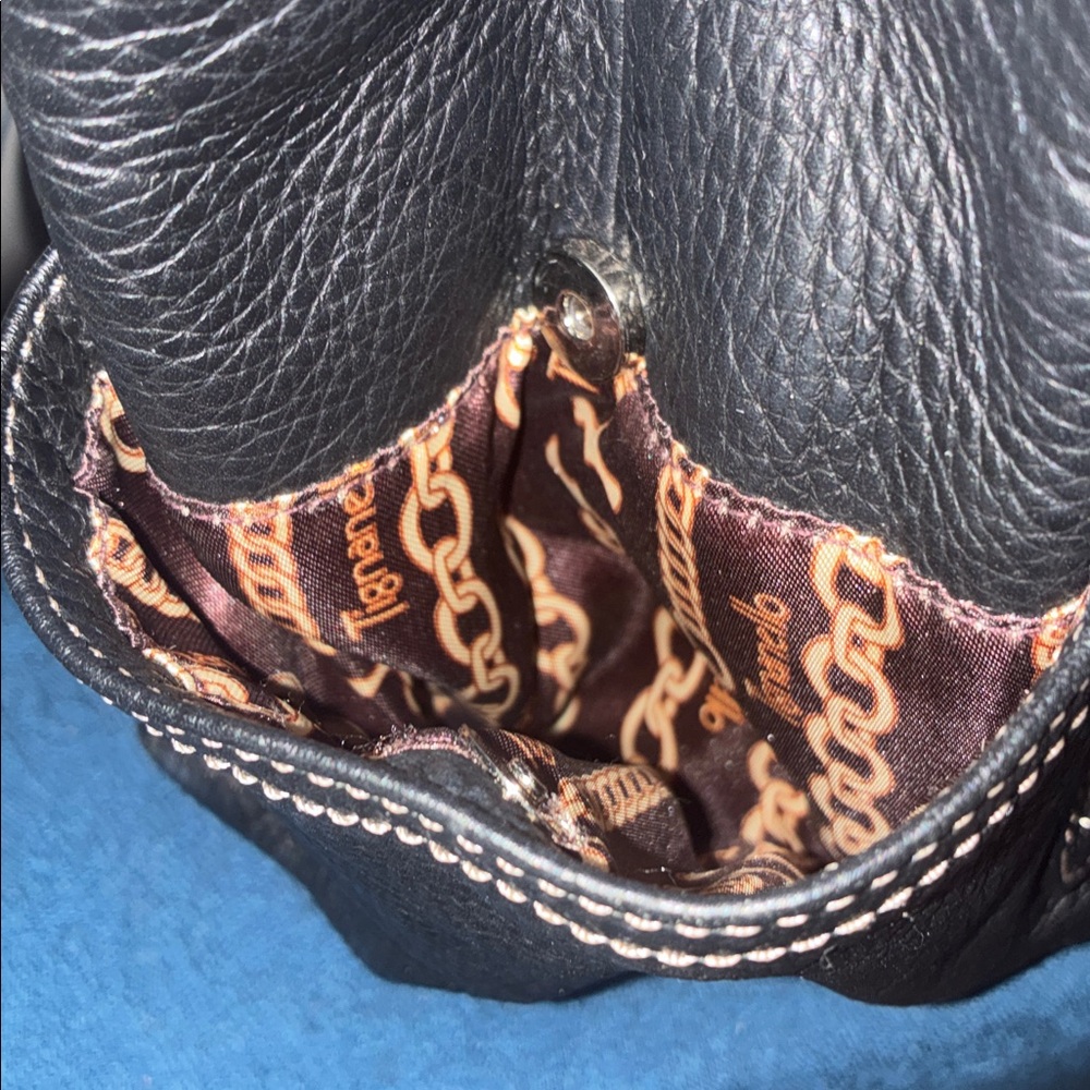 Tignanello Black Leather Shoulder Bag - Picture 10 of 11